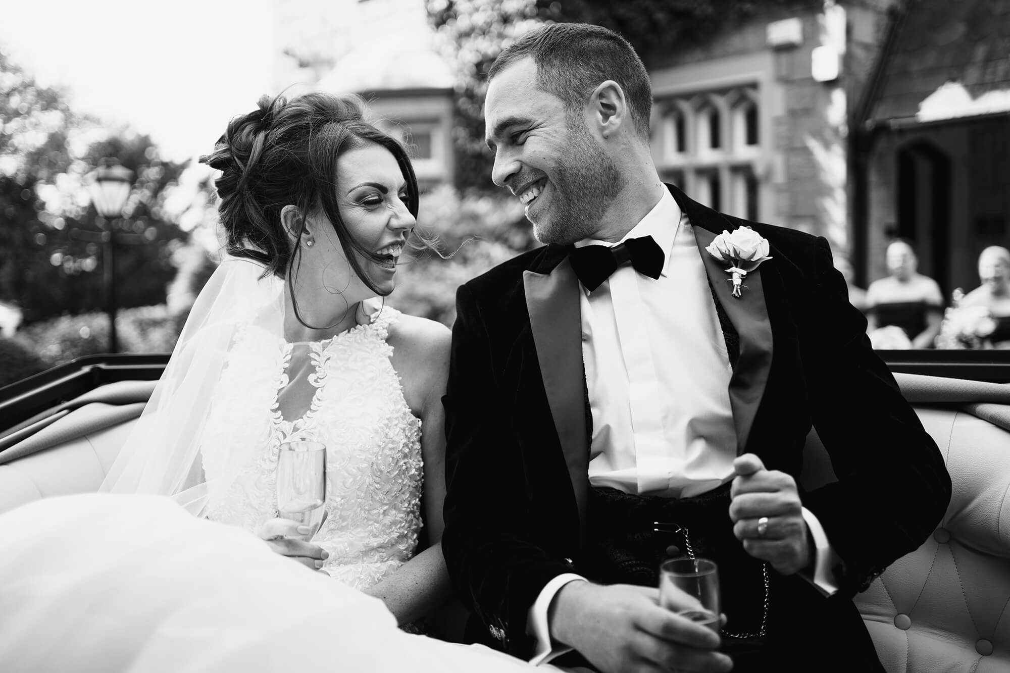 west tower wedding bride and groom