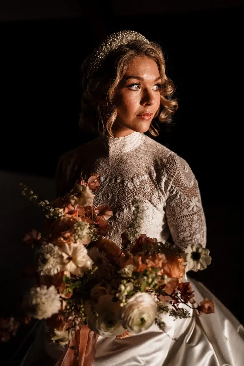 Bridal portrait wedding photo idea